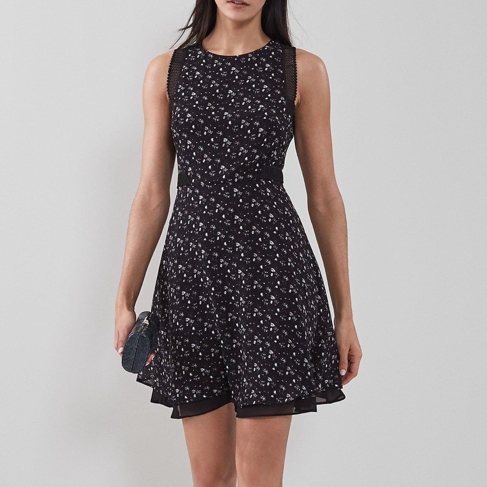 Reiss Monti Ditsy Floral Printed Day Dress